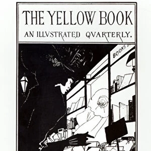 Front cover of the prospectus for The Yellow Book, 1894 (litho) (b / w photo)