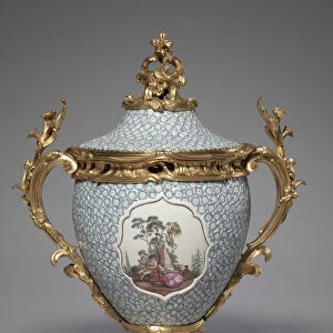 Covered Vase, manufactured by Meissen Porcelain Factory, Germany