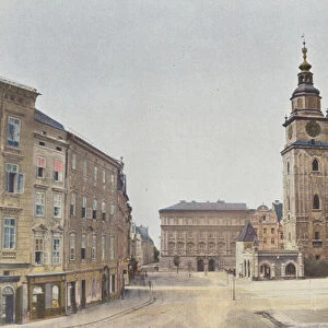 Cracovie, Tour De L Ancien Hotel De Ville (colour photo)