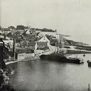 Crail, the Village and the Harbour (b / w photo)