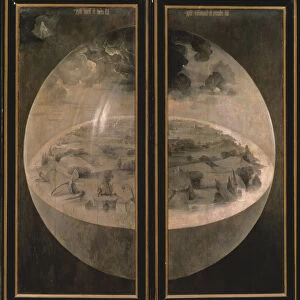 The Creation of the World, closed doors of the triptych The Garden of Earthly Delights, c
