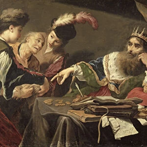 Croesus Receiving a Tribute from a Lydian Peasant, 1629 (oil on canvas)