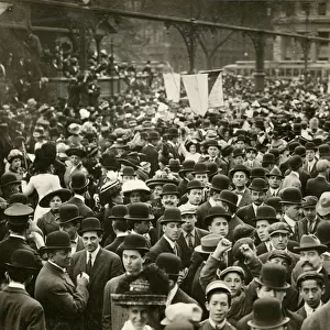Crowd in Union Square at Suffrage Meeting, c. 1905-11 (gelatin silver photo)