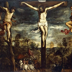 The Crucifixion, 1554-55 (oil on canvas)