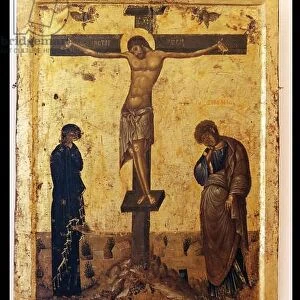 Crucifixion icon (tempera on panel)