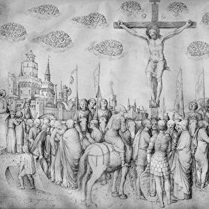 Crucifixion, from the Jacopo Bellinis Album of drawings (pen & ink on vellum)