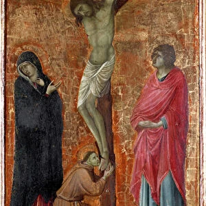 Crucifixion with Saint Francis of Assisi, 14th century (painting)