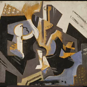 Cubist Still Life in Blue and Grey, c. 1917 (oil on board)