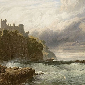 Culzean Castle, Ayrshire, 1877 (oil on canvas)