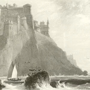 Culzean Castle, Ayrshire, Scotland (engraving)
