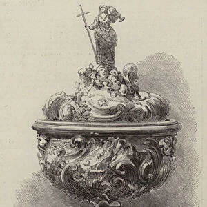 Cup presented to Mr G F Watts by the Honourable Society of Lincolns Inn (engraving)