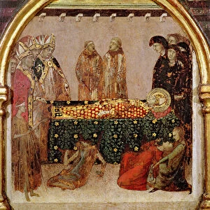 Curing the sick on the day of the death of St