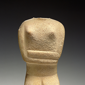 Cycladic figure, Spedos, c. 2700-2500 BC (marble)