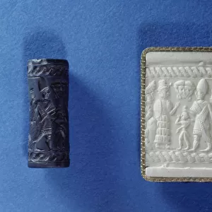 Cylinder seal and impression, possibly Babylonian c. 18th century BC