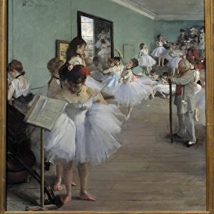 The dance exam, 1874 (oil on canvas)