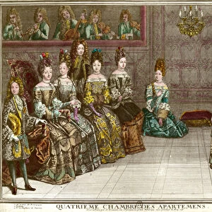 Dance in the fourth bedroom of the apartments of the family of Louis XIV (1638-1715