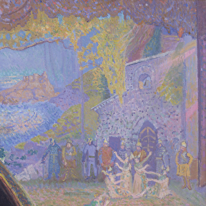 The Dance of the Spirit of Ireland, the Alhambra Music Hall, 1910 (oil on canvas)