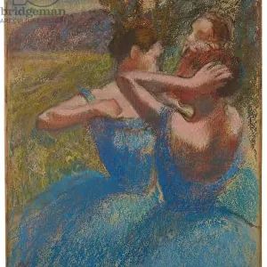 Three Dancers, c. 1897 (charcoal & pastel on joined paper laid down on board)
