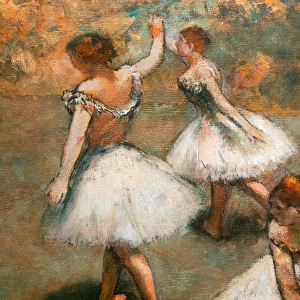 Dancers on the stage (detail). Around 1889-1894. Oil on canvas