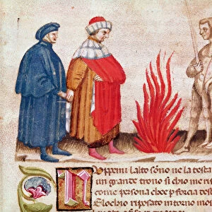 Dante and Virgil surrounded by the damned souls (from Hell