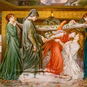 Dantes Dream at the Time of the Death of Beatrice, c. 1900 (oil on ivorine)