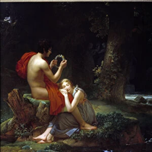Daphnis and Chloe. Painting by Francois Gerard (1770-1837), 1825. Oil on canvas