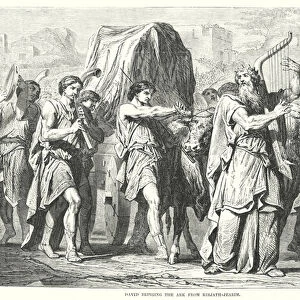 David bringing the Ark from Kirjath-Jearim (engraving)