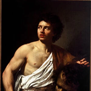 David holding the head of Goliath, 1621 (Painting)