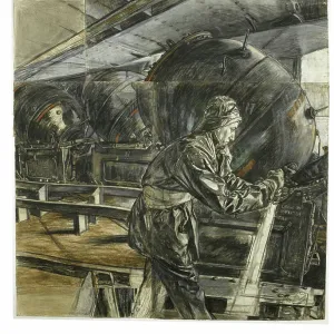 David Muirhead Bone Study Print, c.1942 David Muirhead Bone Study Print, c.1942