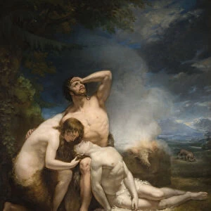 The Death of Abel (oil on canvas)