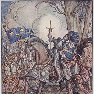 The death of Bayard, illustration from Bayard: The Good Knight Without Fear
