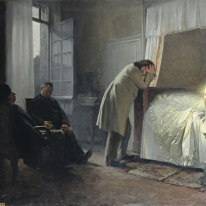 The Death Bed of Madame Bovary, before 1889 (oil on canvas)