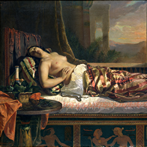 The Death of Cleopatra, 1841 (oil on canvas)