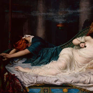 The Death of Cleopatra, 1892 (oil on canvas)