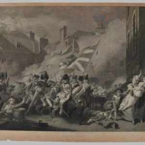The Death of Major Pierson, 6 January 1781 (engraving)