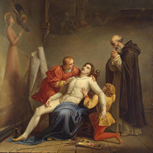 The Death of Masaccio, c. 1817 (oil on canvas)