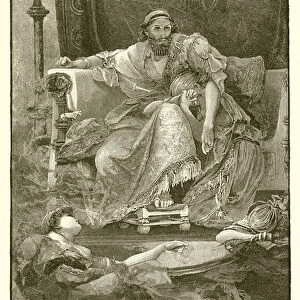 The death of Sardanapalus (engraving)