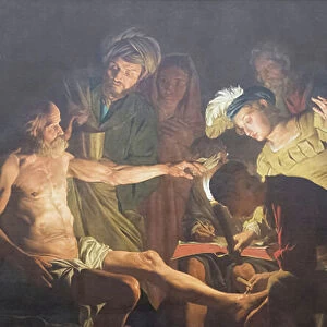 The death of Seneca, 1640-45, Matthias Stom (oil on canvas)