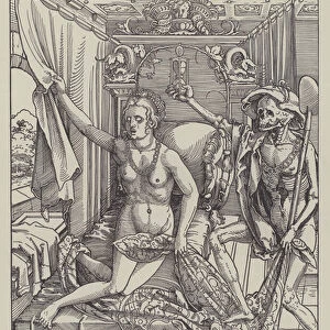 Death and the Woman, 1522 (litho)
