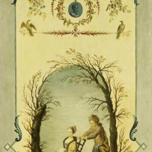 Three Decorative Panels with Allegories of Winter, Summer and Autumn (3 of 3