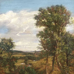 Dedham Vale, 1802 (oil on canvas)