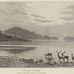 Deer Island, Loch Lomond, Picture in the Dudley Gallery (engraving)