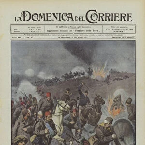 From defeat to defeat, the Turkish army continues its disastrous retreat pursued by the winning Bulgarians (Colour Litho)
