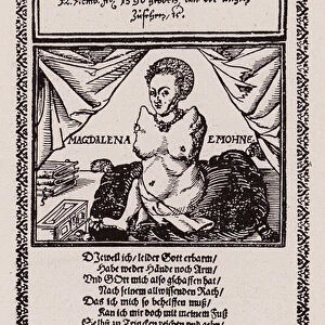 Deformed woman of Prague, 1596 (engraving)