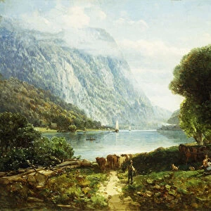 The Delaware Water Gap, (oil on canvas)