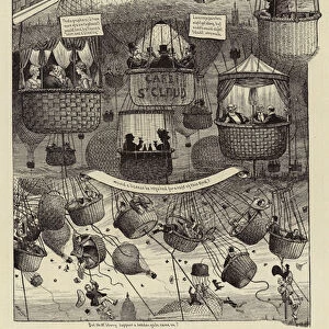 The Delights of the Captive Balloon, a Reply to a Recent Suggestion (engraving)