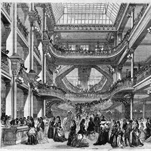 Department store: view of the interior of "Au bon marche"