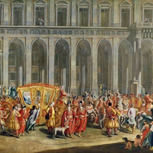 The Departure of Alois Thomas von Harrach, Viceroy of Naples (1669-1742) from the