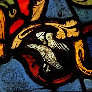 Depicting a bird on the Tree of Jesse, originally from the church of Varennes-Jarcy