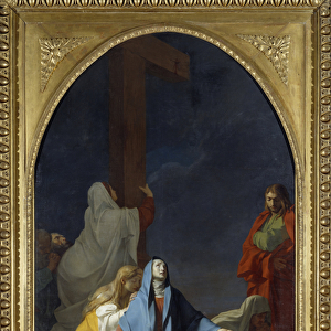 Descent of the Cross Painting by Jean Baptiste Regnault (1754-1829) 1789 Sun. 4, 25x2, 33 m